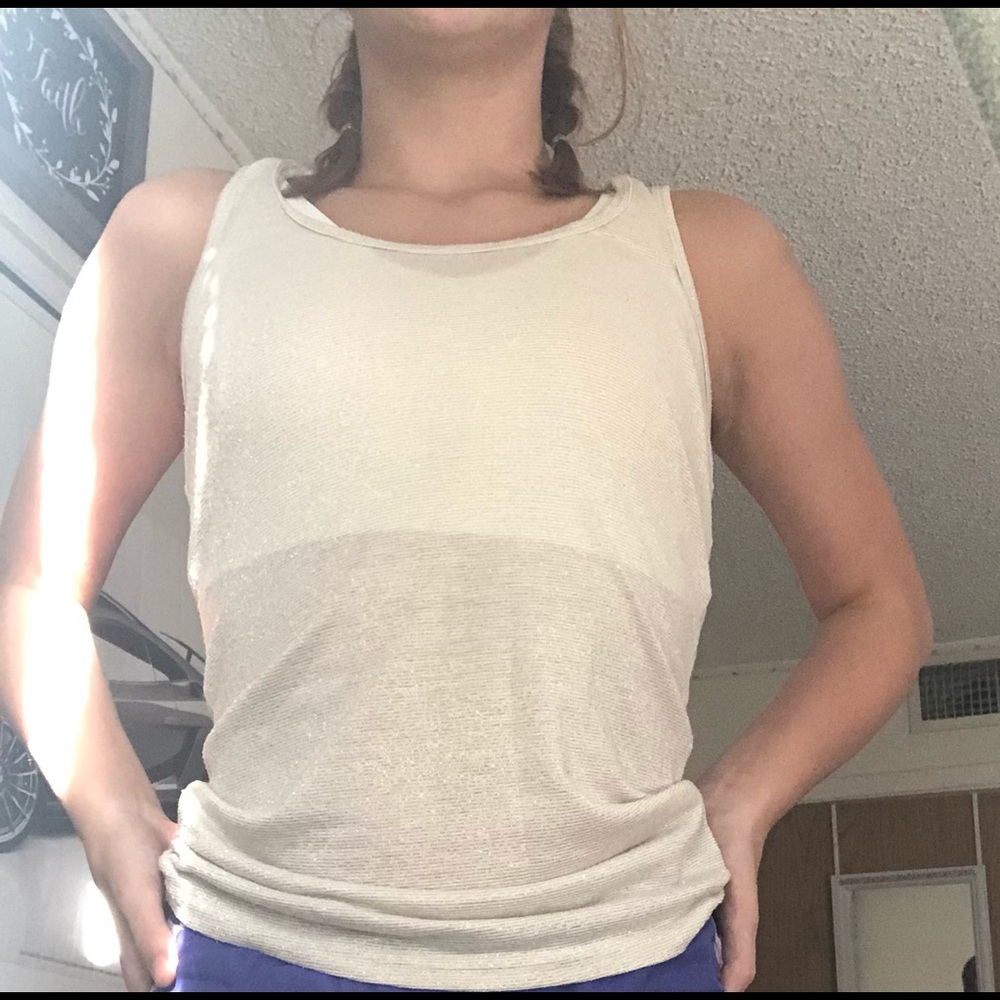 Gold tank top